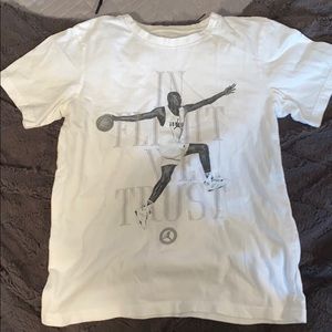 white jordan shirt